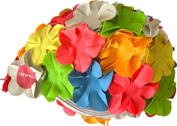 Bademütze Crowell Flowers Gel-Farbe Gr. 6