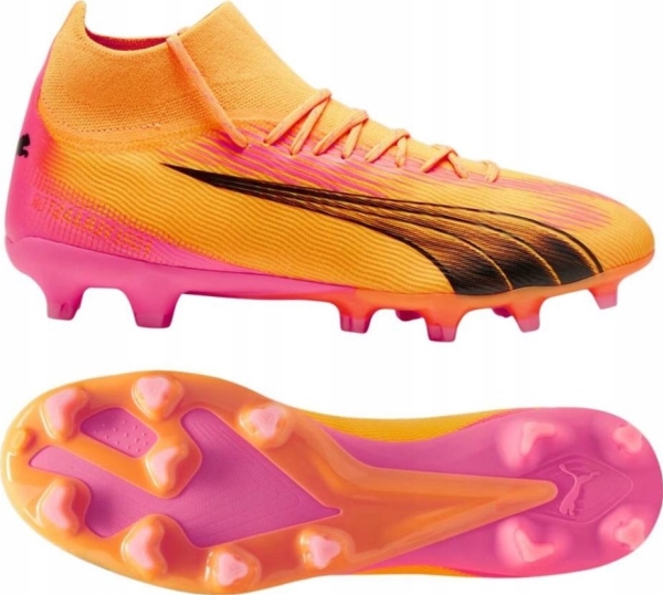 ULTRA Pro FG/AG / Q2 24, fotballsko gress og kunstgress, herre Sun Stream-PUMA Blac
