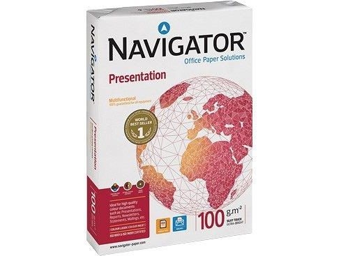 Navigator Præsentation A4, Universel, A4 (210X297 Mm), 500 Ark, 100 G/M2, Hvid, Iso 9001, Iso 9706, Iso 9708, Iso 14001