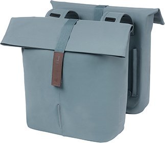 Basil City Double Doppel-Fahrradtasche 28-32L, Universal Bridge System, Graphitblau