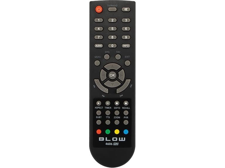 Tv-Tuner Blow 2820# Fjernbetjening Til Tuner Blow 4606Hd Ver.2