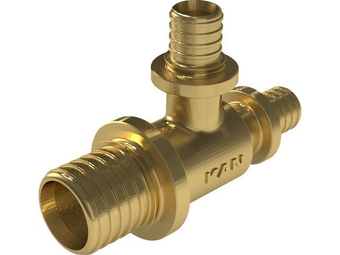 KAN-therm Trójnik mosiężny UltraLine-25/20/25