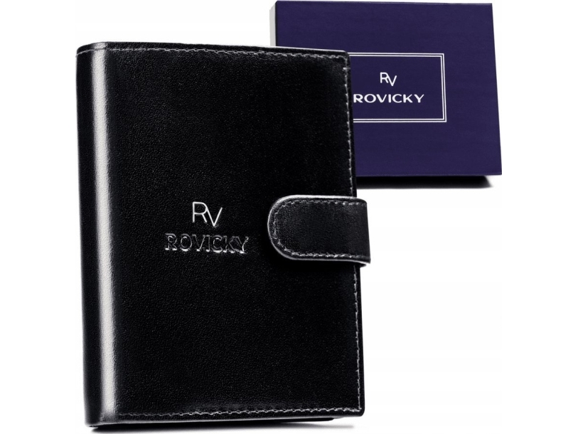 Rovicky RFID-pung til mænd lavet af ægte læder - Rovicky NoSize