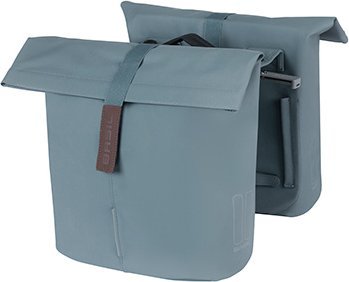 Basil City Double Pannier Bag Mik 28-32L Mik System (Ready To Go) Graphite Blue (New 2024)