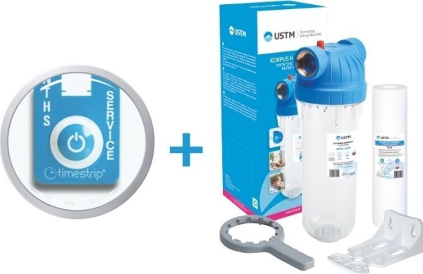 USTM kabinet 10 med 3/4 tilslutning + kobling + plade + nøgle + skruer + indsats