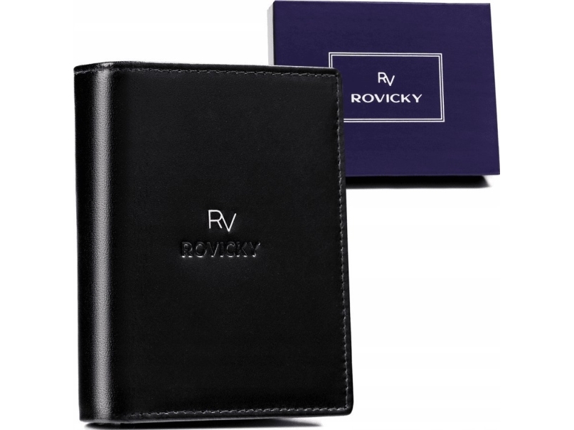 Rovicky RFID-pung til mænd lavet af ægte læder - Rovicky NoSize