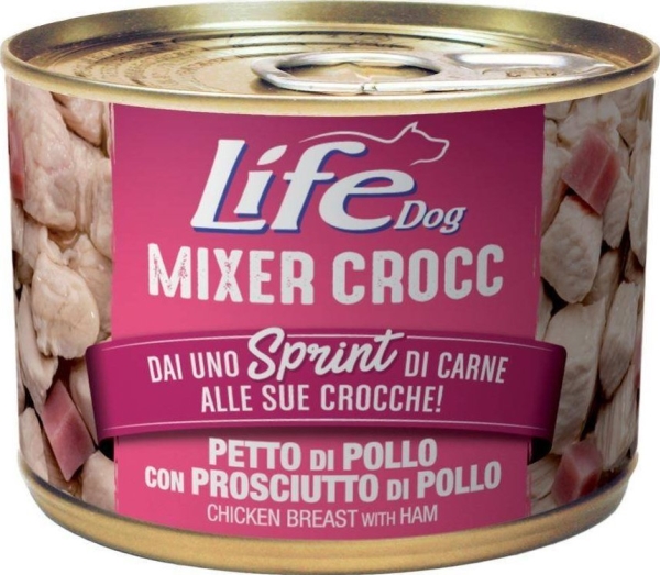 Life Pet Care Life Dog - Vådfoder Monoprotein Til Hunde, Kylling/Ham - Dåse 150 G