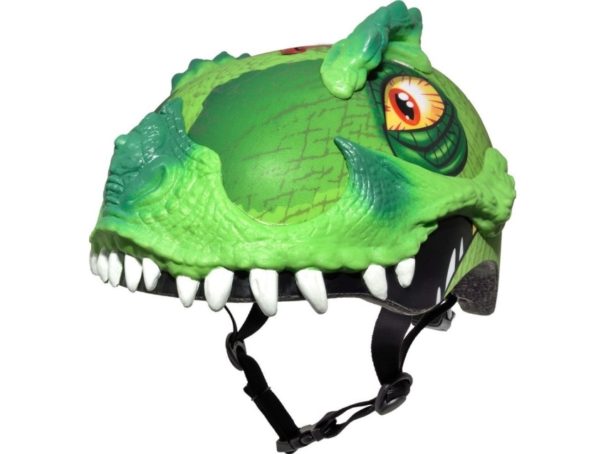 C-PREME barn/junior cykelhj&auml;lm T-REX AWESOME green str. S CHILD FS 5+ (50-54 cm)