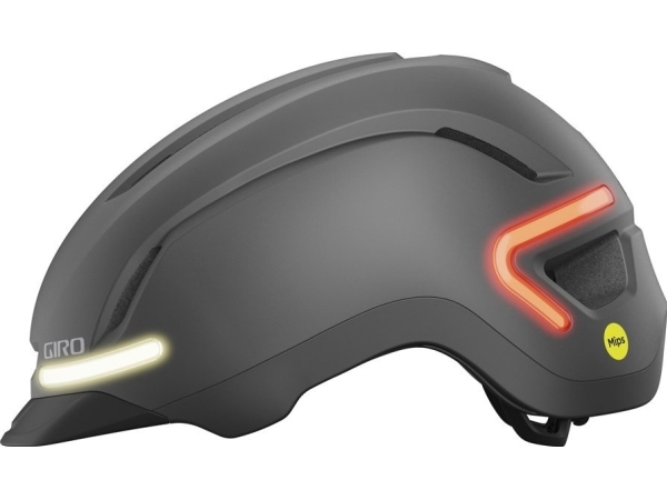 Giro City Helmet Giro Ethos Mips Integrated Led Helmet Størrelse: M(55-59 Cm), Vælg Farve: Matte Graphite