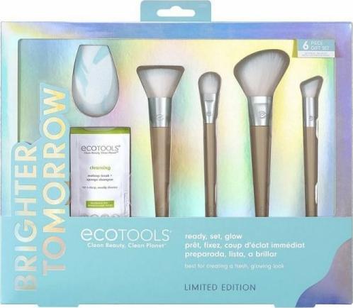EcoTools  Pędzli do Makijażu Ecotools Brighter Tomorrow Ready, Set, Glow (5 pcs)