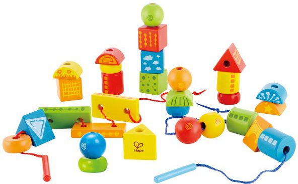 HAPE kaladėlės suveriamos, vaivorykštės spalvų, E1019