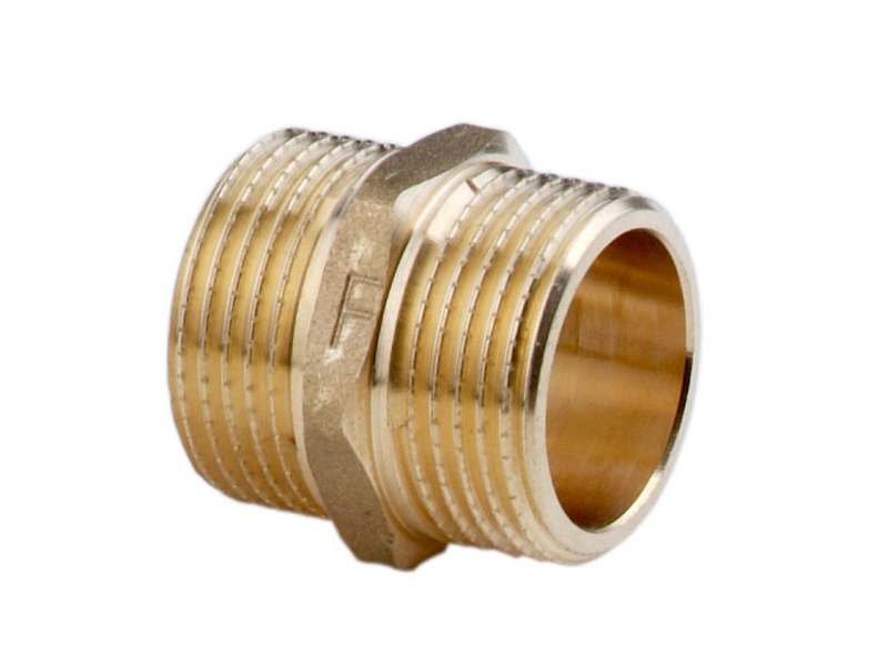 Nippel i ferromässing 1 N05Z | VVS Artiklar - Rör & Kopplingar - Kromat rördelar | GameStuff
