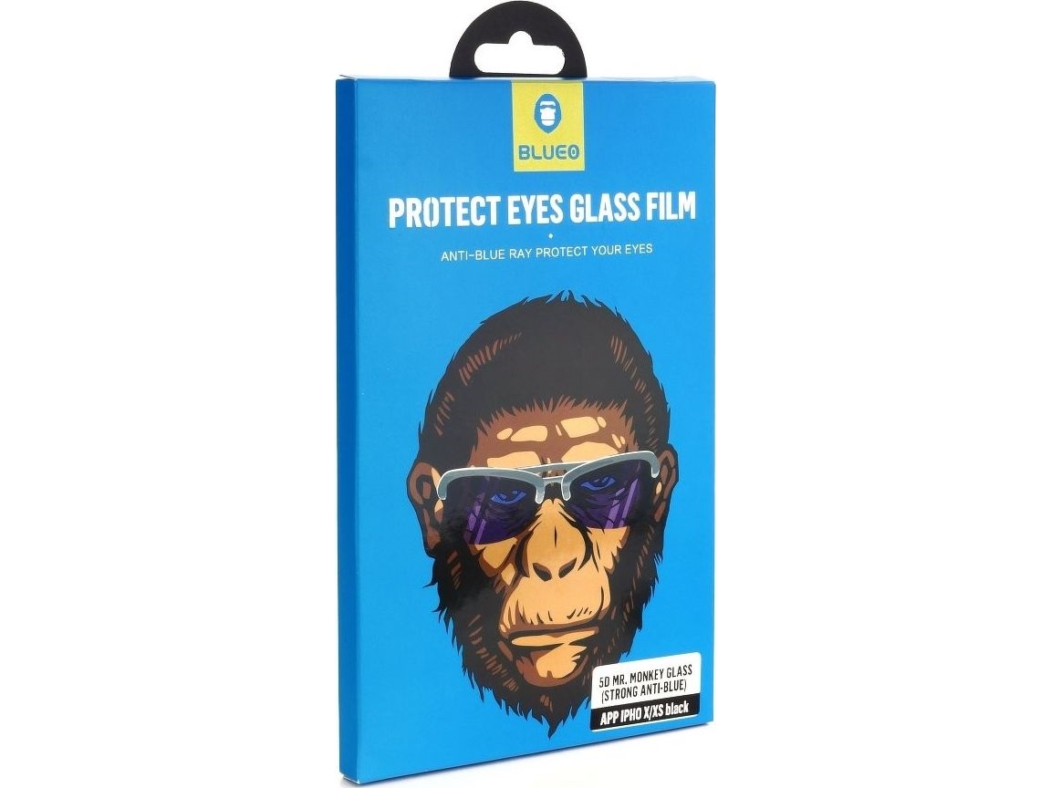 Partner Tele.Com Hærdet Glas 5D Mr. Monkey Glass Til Apple Iphone 11, Sort (Strong Hd)
