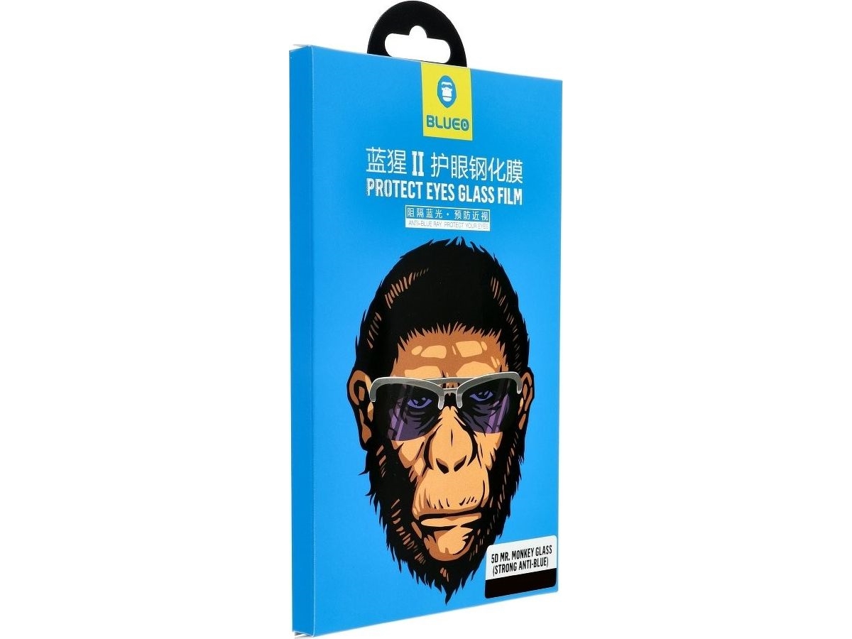 Tele.Com Partner 5D Mr. Monkey Hærdet Glas - App Ipho 12 Pro Max (6.7) Sort (Strong Hd)