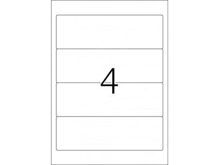 Mondi etiketter A4 IGEPA 190 x 61,0 mm hvid (100)