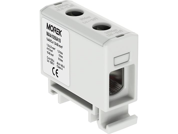 Morek Sammelschienenklemme 1,5-50Mm2 Grau 2-Loch 1P Maa1050a10 Morek 3811