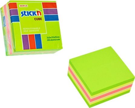 Herlitz selvklæbende notesedler STICK'N 51 x 51 mm pastel mix 250 stk.