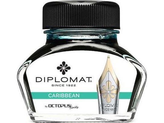Diplomat Blæk Diplo Octopus 30 Ml Glas Turkis