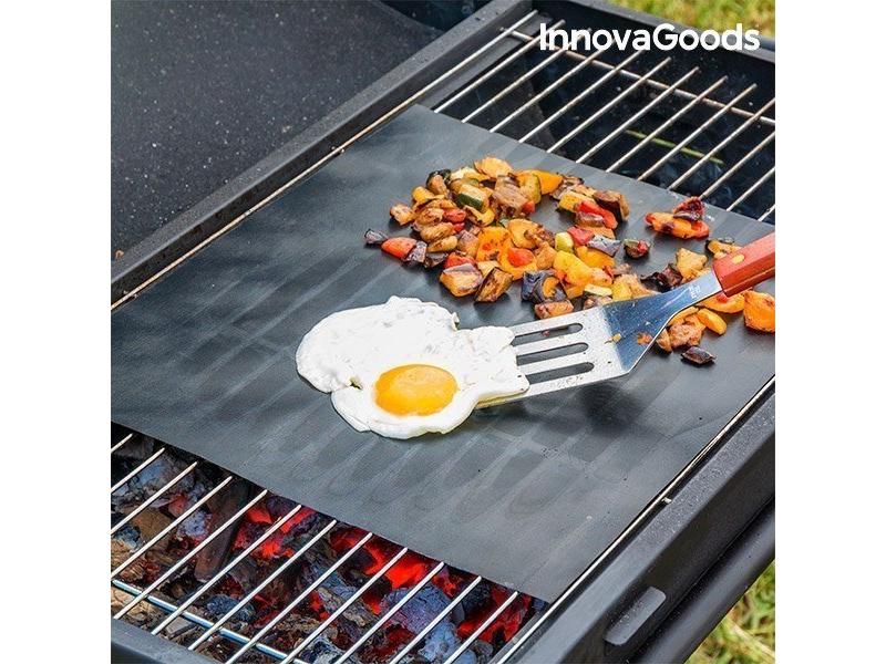 InnovaGoods ugns- och grillmatta 2 delar | Trädgården - Grill tillbehör - Övriga grilltillbehör | GameStuff