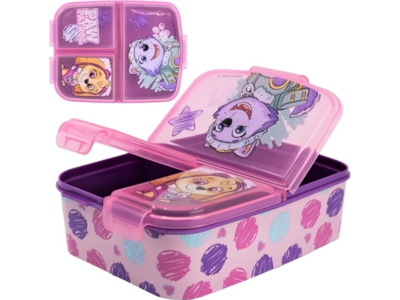 PAW GIRLS Lunchlåda med flera fack, 18x13 cm | Köksutrustning - lunch - Matlådor | GameStuff