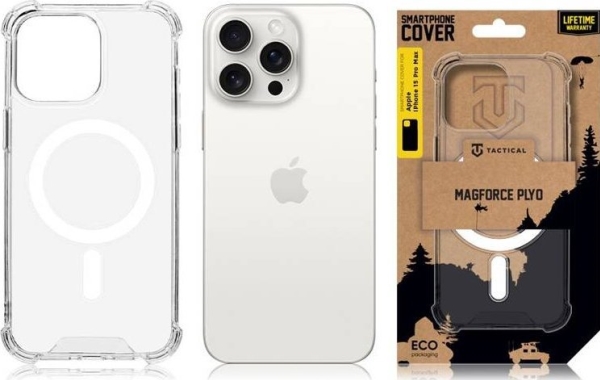 Tactical Tactical Magforce Plyo Cover For Apple Iphone 15 Pro Max Transparent Standard