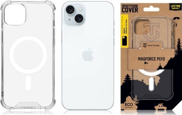 Tactical Magforce Plyo Cover For Apple Iphone 15 Plus Transparent Standard