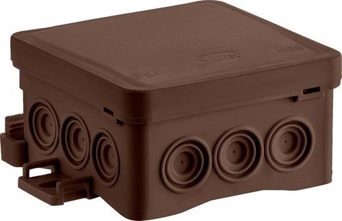 Simet väggdosa NS5 FASTBOxHOOK 75x75x40mm brun SIMET | Lauritz Knudsen - LK OPUS® 66 - Dosor | GameStuff