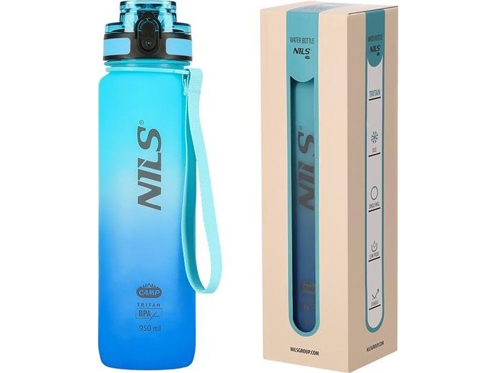 TRITON NCD04 BLÅ TRITAN FLASKA NILS CAMP | Hälsa - Tillbehör - Vattenflaskor | GameStuff
