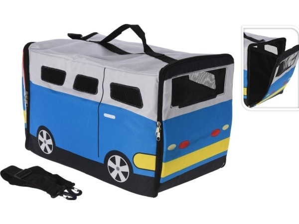 Koopman transportväska för husdjur 52x30x32,5 cm pet bus blå | Sällskapsdjur - Katt - Transport burar & Väskor | GameStuff