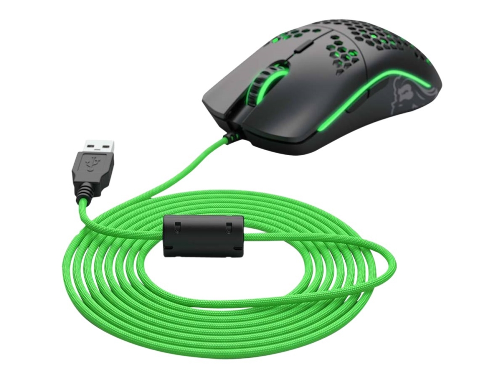 Glorious Ascended Cord - Musekabel - Usb (Han) - Gremlin-Grøn - For Glorious Model D, Model O, Model O Minus