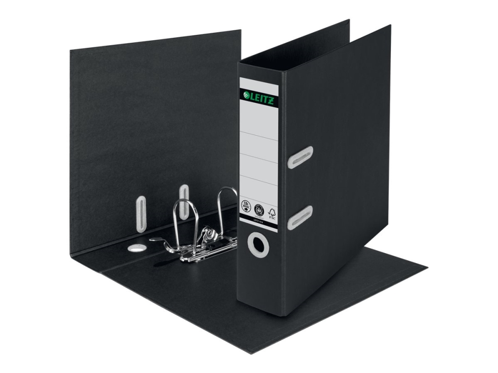 Brevordner Leitz 180° Recycle, A4, 8 Cm, Sort