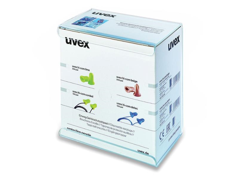 Ørepropper, Uvex Hi-Com Detec, med snor, pakke a 100 par | Kläder & Säkerhet - Säkerhetsutrustning - Proppar | GameStuff