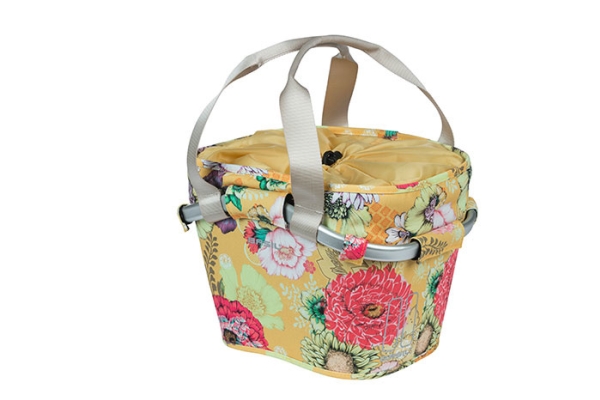 Basil Bloom Field Carry All Kf, Front, Cykelkurv, Polyester, Gul, 15 L, 5 Kg