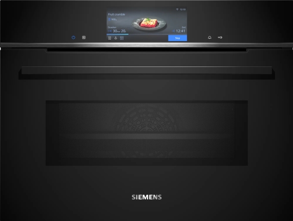 Siemens iQ700 CM778GNB1B, Medium, Elektrisk ugn, 45 l, 3600 W, 45 l, 30 - 300 ° C | Vitvaror - Ugnar - Kombinationsugnar | GameStuff