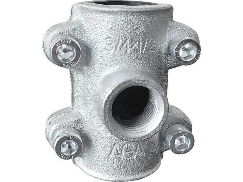 UN AGA REPARATIONSKLEMME OBD 6/4X1' MED SIDEUDGANG (1 STK)