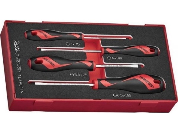 Teng Tools Flachmeißel-Set Zestaw Wkretaków Plaskich Teamd04n, 4 Stk.