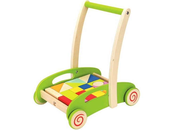 HAPE žaislinis vežimėlis su kaladėlėmis, E0371