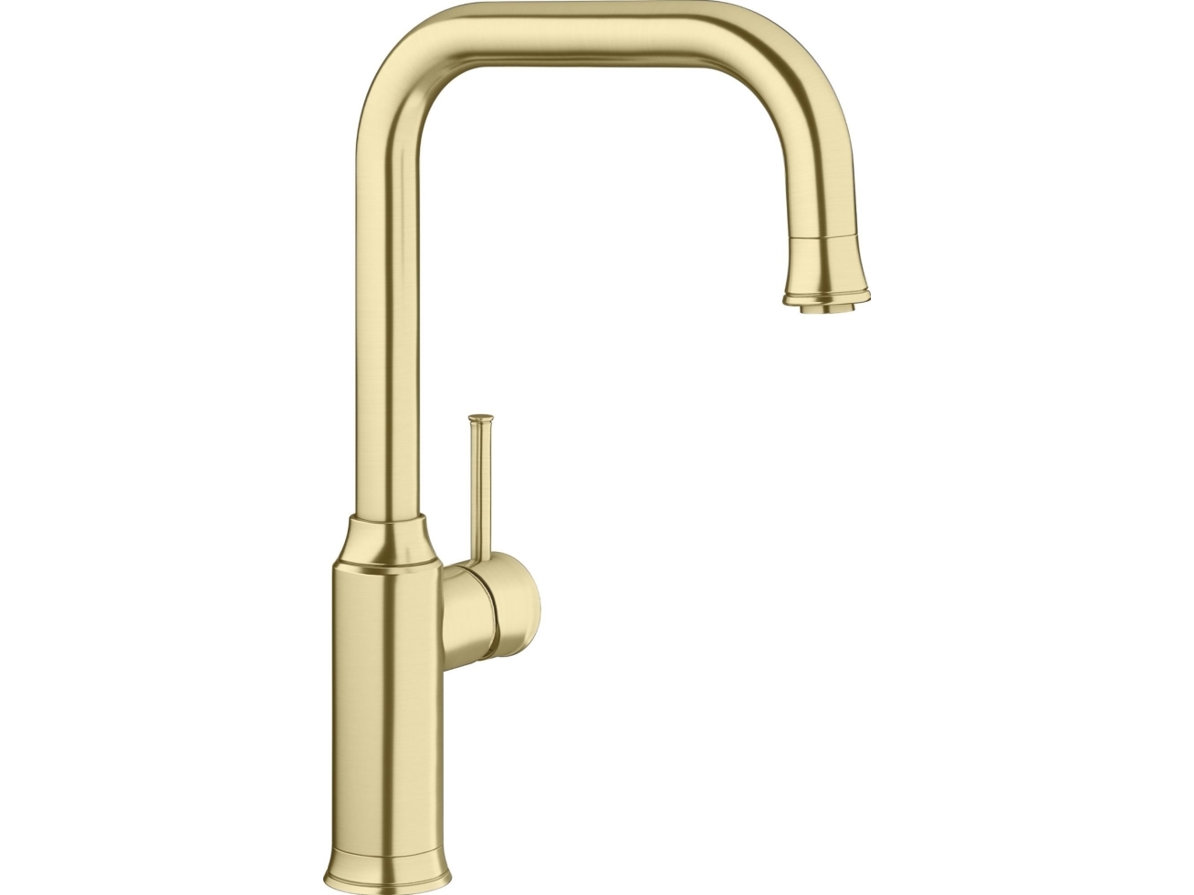 BLANCO LIVIA-S køkkenarmatur metaloverflade i satin gold med udtræksbruser