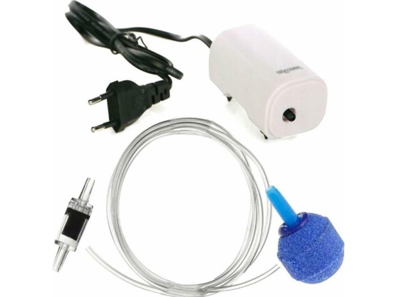 Aptel membranluftare för akvarium 1 W + luftstens vit AG204A | Sällskapsdjur - Fisk & reptiler | GameStuff