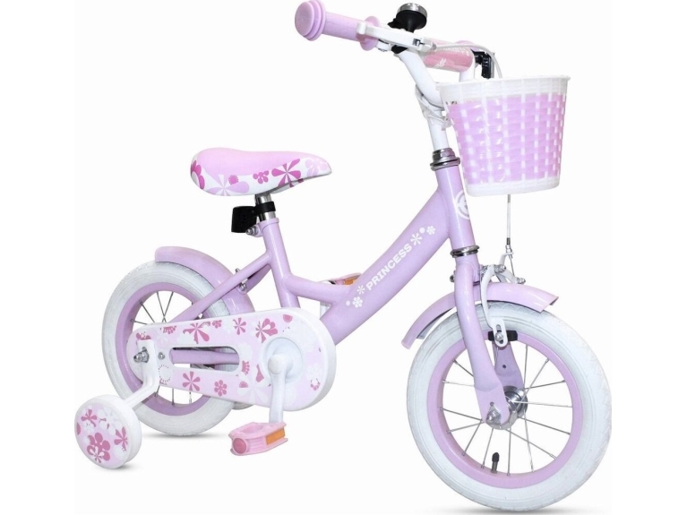 Enero lasten perinteinen polkupyörä sivupyörillä kori 12 tuuman pyörät Enero prinsessa