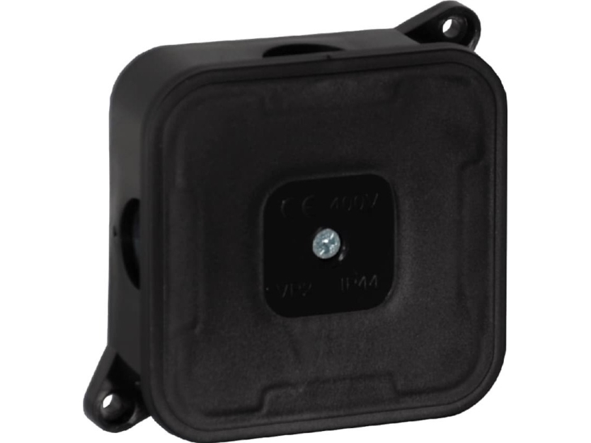 Viplast Aufputzdose Leer 4 Einführungen Vp-2 Schwarz Ip44 85X85x35 Mm 027-05