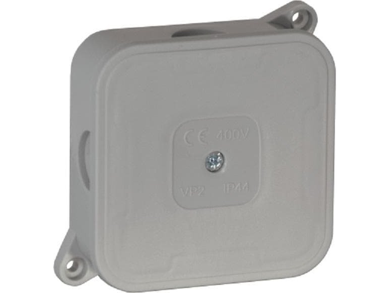 ViPlast infälld dosa tom 4 uttag VIPLAST VP-2 grå IP44 85x85x35 mm 027-03 | Lauritz Knudsen - LK OPUS® 66 - Dosor | GameStuff