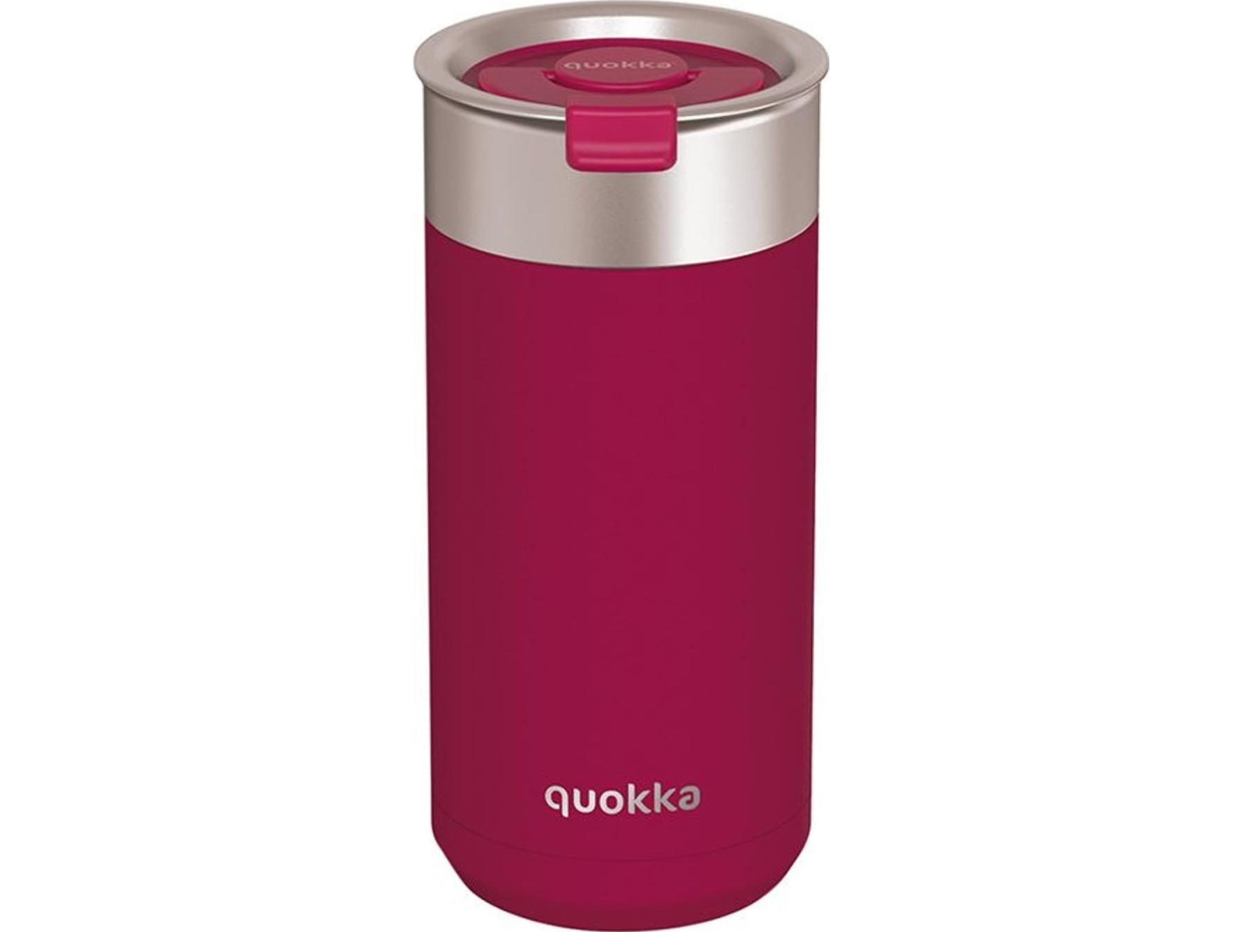 Quokka Quokka Boost Coffee Tumbler - Termokrus I Rustfrit Stål Med Brygger 400 Ml (Maroon)