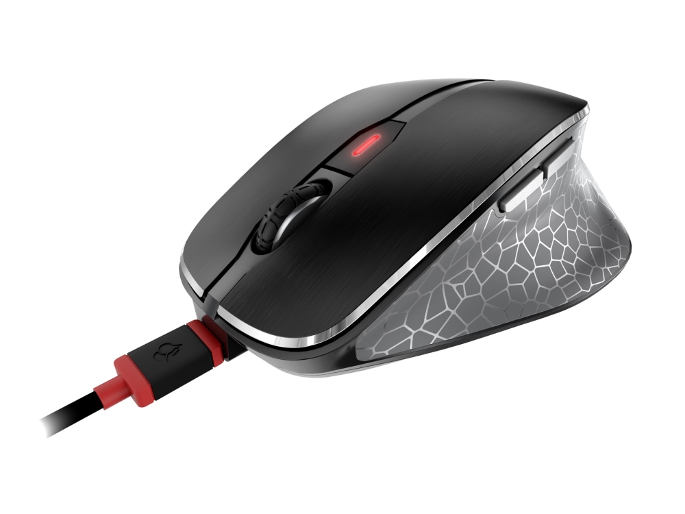 Cherry Mw 8c Ergo Mus Ergonomisk Optisk 6 Knapper Trådløs 2.4 Ghz Bluetooth 4.0 Trådløs Modtager Usb Sort