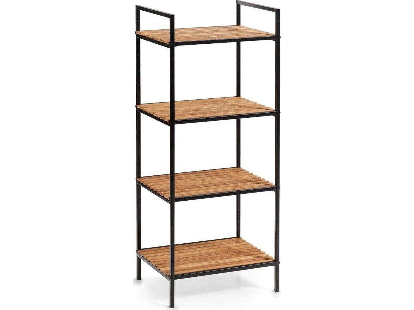 Zeller badeværelsesstativ i bambus - 4 niveauer til redskaber, håndklæder ZELLER