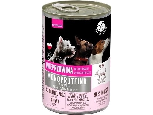 Pet Republic Pet Republic Monoproteinowa Karma Dla Psa Wieprz 400G