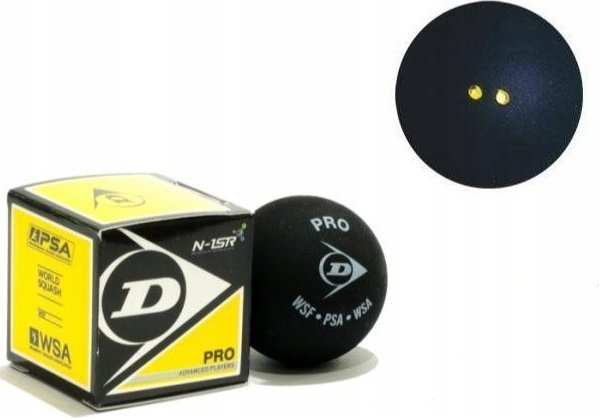 Squash Ball Dunlop Pro Wsf/Psa Official, 3-Blister