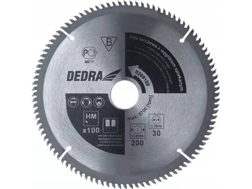 Dedra Piła Diskinis pjūklas medienai, 120z, skersmuo 500x30 mm