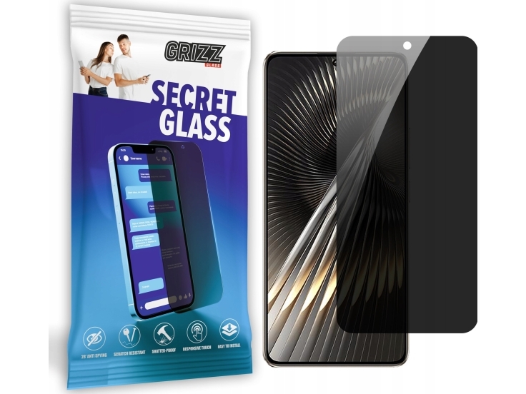 Grizzglass Secretglass Privacy Glass Til Xiaomi Redmi Turbo 3