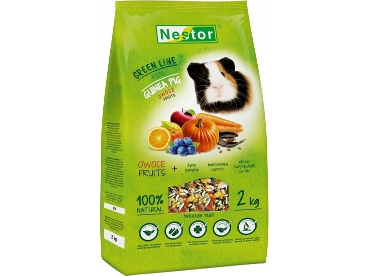 Nestor foder til marsvin GREEN LINE 2 kg